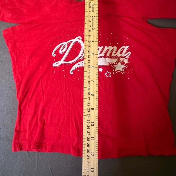 Y2K Style Red Off The Shoulder Drama Top - Picture 5 of 6